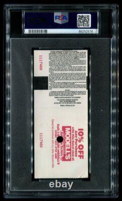 Mariano Rivera Yankee Stadium Debut 1995 PSA Ticket New York Yankees