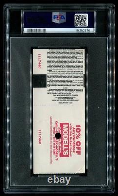 Mariano Rivera Yankee Stadium Debut 1995 PSA Ticket New York Yankees