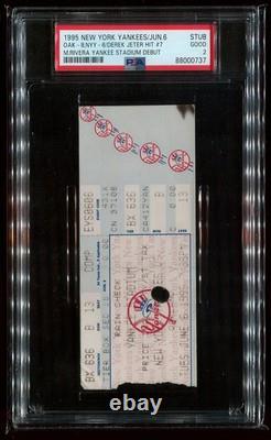Mariano Rivera Yankee Stadium Debut PSA Ticket 1995 New York Yankees MLB PSA 2