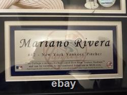 Mariano Rivera Yankees Authenticated Yankee Stadium Dirt MLB Photo File Framed