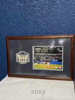 Mariano Rivera Yankees last pitch at Yankees Stadium Signed & Framed Steiner CoA