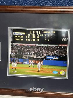 Mariano Rivera Yankees last pitch at Yankees Stadium Signed & Framed Steiner CoA