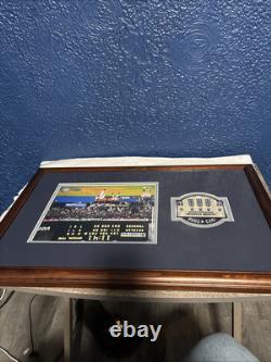 Mariano Rivera Yankees last pitch at Yankees Stadium Signed & Framed Steiner CoA