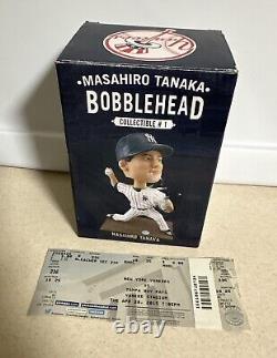 Masahiro Tanaka 2015 New York Yankees Bobblehead With Stadium Ticket