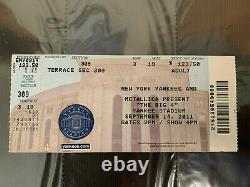 Metallica New York Yankees Stadium Big 4 Ticket Stub 9/14/2011 Vintage Rare