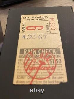 Mickey Mantle Career HR # 498 Ticket Stub New York Yankees vs Angels At Stadium