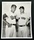 Mickey Mantle & Gil Hodges 1960 Yankees Stadium Original Vintage File Photo