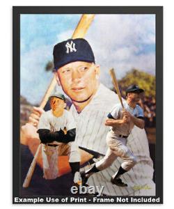Mickey Mantle NY Yankees New York MLB Baseball Stadium Art 01 8x10 48x36