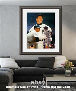 Mickey Mantle NY Yankees New York MLB Baseball Stadium Art 03 8x10 48x36