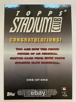 Mickey Mantle New York Yankees 2008 Topps Stadium Club 1/1 Sketch Card
