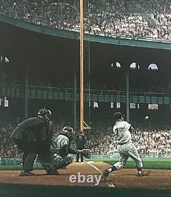 Mickey Mantle Roger Maris Yankee Stadium 18x24 Framed Purdom Signed Litho LE