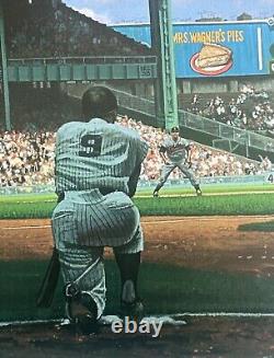 Mickey Mantle Roger Maris Yankee Stadium 18x24 Litho Photo LE Bill Purdom Signed