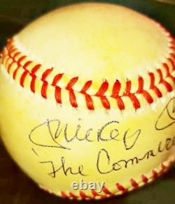 Mickey Mantle Signed Auto Autographed Baseball New York Yankees Stadium READ