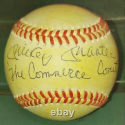 Mickey Mantle Signed Auto Autographed Baseball New York Yankees Stadium READ