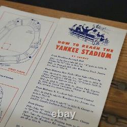 Mid Century MLB New York Yankees 1950s Yankee Stadium Guide Mickey Mantle