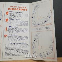 Mid Century MLB New York Yankees 1950s Yankee Stadium Guide Mickey Mantle