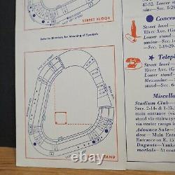 Mid Century MLB New York Yankees 1950s Yankee Stadium Guide Mickey Mantle