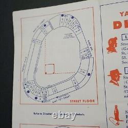 Mid Century MLB New York Yankees 1950s Yankee Stadium Guide Mickey Mantle