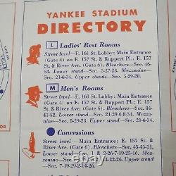 Mid Century MLB New York Yankees 1950s Yankee Stadium Guide Mickey Mantle