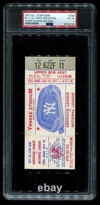 Mlb All Star Game Psa Ticket 1977 New York Yankee Stadium Zooyork