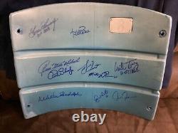 Multi signed GAME USED Yankee Stadium Seat back Autographed MLB Steiner HOLOGRAM
