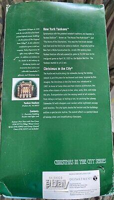 NEW Department 56 Yankee Stadium Christmas In The City Series New York 56.58923