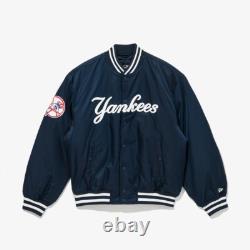NEW ERA New York Yankees MLB Stadium Mens Nylon Bomber Varsity Jacket Asian Size
