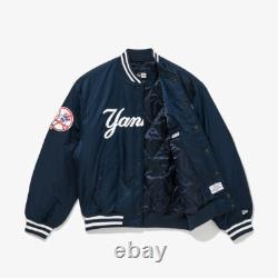 NEW ERA New York Yankees MLB Stadium Mens Nylon Bomber Varsity Jacket Asian Size