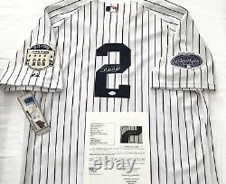 NEW YORK YANKEES DEREK JETER signed 2008 FINAL SEASON YANKEE STADIUM JERSEY JSA