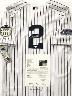 NEW YORK YANKEES DEREK JETER signed 2008 FINAL SEASON YANKEE STADIUM JERSEY JSA