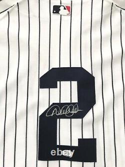 NEW YORK YANKEES DEREK JETER signed 2008 FINAL SEASON YANKEE STADIUM JERSEY JSA