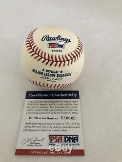 NEW YORK YANKEES JOE TORRE signed 2008 FINAL SEASON STADIUM OML BASEBALL PSA DNA