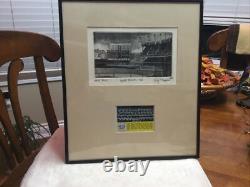 NEW YORK YANKEE STADIUM 1960 ARTIST PROOF Philip Thompson + TOPPS CARD