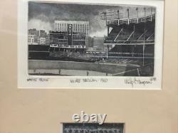 NEW YORK YANKEE STADIUM 1960 ARTIST PROOF Philip Thompson + TOPPS CARD