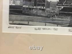 NEW YORK YANKEE STADIUM 1960 ARTIST PROOF Philip Thompson + TOPPS CARD