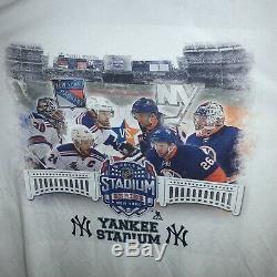 NHL 2014 Stadium Series Shirt New York Rangers Islanders At Yankee Stadium XXL