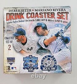 NIB Mint Derek Jeter / Mariano Riviera Steiner Yankees Stadium-Dirt Coaster 2011