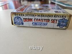 NIB Mint Derek Jeter / Mariano Riviera Yankees Stadium-Dirt Coaster Set, 2011