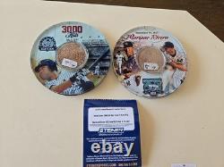 NIB Mint Derek Jeter / Mariano Riviera Yankees Stadium-Dirt Coaster Set, 2011