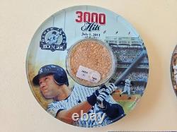 NIB Mint Derek Jeter / Mariano Riviera Yankees Stadium-Dirt Coaster Set, 2011