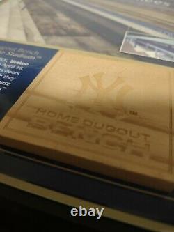 NYYankees 8x10 Plaque with GameUsed HomeDugout Bench from OriginalYankee Stadium