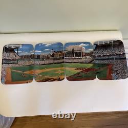 NY Yankee Stadium A Panoramic Four Plate Collection Danbury Mint A2079