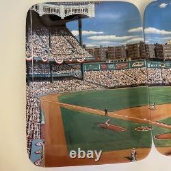 NY Yankee Stadium A Panoramic Four Plate Collection Danbury Mint A2079