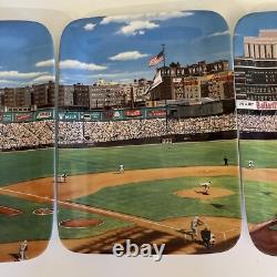 NY Yankee Stadium A Panoramic Four Plate Collection Danbury Mint A2079