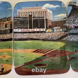 NY Yankee Stadium A Panoramic Four Plate Collection Danbury Mint A2079