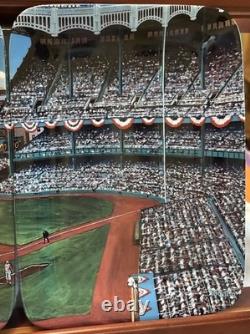 NY Yankee Stadium A Panoramic Four Plate Collection Danbury Mint A2079