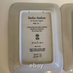 NY Yankee Stadium A Panoramic Four Plate Collection Danbury Mint A2079