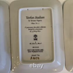 NY Yankee Stadium A Panoramic Four Plate Collection Danbury Mint A2079