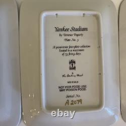 NY Yankee Stadium A Panoramic Four Plate Collection Danbury Mint A2079