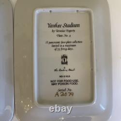 NY Yankee Stadium A Panoramic Four Plate Collection Danbury Mint A2079
